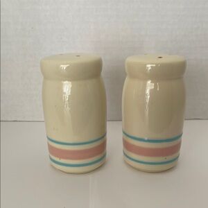 McCoy vintage pink and blue Salt and Pepper Shakers
